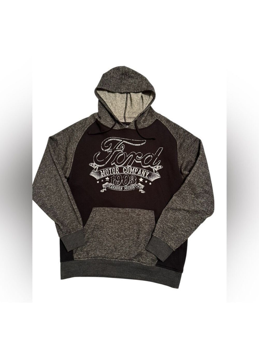 Ford Motor Company Hoodie Men's Medium Official Licensed Product Gray & Black